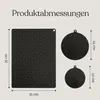 A diagram showing the dimensions of different sizes of induction mats. Anteprima dell’immagine prodotto
