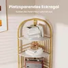 COSTWAY Scaffale angolare a 6 ripiani, scaffale aperto con Anteprima dell’immagine prodotto 5