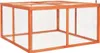 Kaninchenstall 124x120x60 cm Massivholz Tanne Produktbild-Vorschau 2