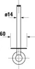 DURAVIT 0099154600 D-Code Ersatzrollenhalter Schwarz Produktbild-Vorschau 2