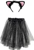 Black Kitty-Set 2-teilig Kinder Haarreif Katze mit Tüllrock Produktbild-Vorschau 1