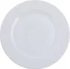 A white plate with a textured rim. Náhľad obrázku produktu