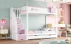 Letto a castello Sweiko per bambini 90x200 cm, con motivi Anteprima dell’immagine prodotto 6