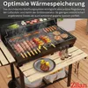 Zilan Holzkohlegrill mit Deckel und Thermometer, Große Produktbild-Vorschau 6