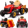Kinder Traktor Schlepper Bulldog mit Anhänger Kinderauto Produktbild-Vorschau 1