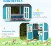 Outsunny Kinderspielhaus aus Holz Spielhaus Outdoor mit Produktbild-Vorschau 7