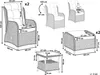 BELIANI Lounge Set Braun Rattan 5-Teilig 2 Sessel Produktbild-Vorschau 3