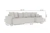 U-Form Sofa ANTONIO DENVER - 312x142x73cm, Wohnzimmersofa Produktbild-Vorschau 6