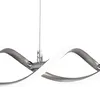 A close-up of a modern pendant light fixture with a swirling design. Produktbild-Vorschau