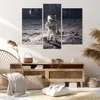 Bild auf Leinwand - Leinwandbild - 3 Teile - Mond Erde Produktbild-Vorschau 7