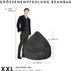 Sitting Point Sitzsack Raya Fellimitat XXL ca. 300L Produktbild-Vorschau 4