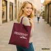 Huuraa Jutebeutel Verkäuferin mit Herz 10 Liter Burgundy Produktbild-Vorschau 2