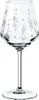 A clear, professional studio shot of a single wine glass with a festive design. Náhľad obrázku produktu