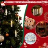 A collage of images showing LED candle lights used for Christmas tree decoration, party decoration, and fireplace decoration. Náhled obrázku produktu