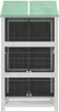 vidaXL Voliéra sivá 97x81x152 cm Borovicový masív Náhľad obrázku produktu 4