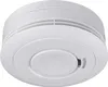 A white smoke detector is shown from a slightly elevated angle against a white background. Produktbild-Vorschau