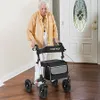rollator a 4 ruote in alluminio, rollator pieghevole con Anteprima dell’immagine prodotto 2