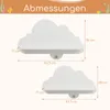 COSTWAY - Set da 2 mensole da parete per bambini, mensola Anteprima dell’immagine prodotto 3