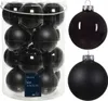 Weihnachtskugeln Glas 8cm 16 Stück - Schwarz Produktbild-Vorschau 4