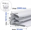 Türdichtung 2 m PVC-Dichtung Abdichtung weiß für Produktbild-Vorschau 5