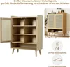 MODFU Meuble à Chaussures Naturel - Armoire en Rotin avec 2 Voir les images du produit 5