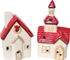 Chiesa da 16 cm e casa da 13 cm in Vetroceramica con Anteprima dell’immagine prodotto 3
