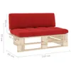 Outdoor-Mittelsofa Paletten Imprägniertes Kiefernholz Produktbild-Vorschau 6