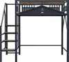 okwish Hochbett 140x200 mit Sicherheitsumrandung und Produktbild-Vorschau 8