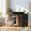 Hundekäfig Möbel, Hundebox Möbel, Mehrtür-Design, Schwarz | Produktbild-Vorschau 4