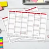 Tafelkalender 2027 Rot DIN A4 3er Set Halbjahreskalender Produktbild-Vorschau 4