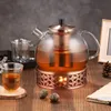 Teekanne aus Glas mit Teesieb und Teewärmer, 1500 ml, Produktbild-Vorschau 2