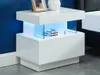 Nachttisch mit 1 Schublade und 1 Nische - Mit LEDs - MDF - Produktbild-Vorschau 6