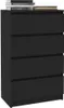 vidaXL Sideboard Schwarz 60x35x98,5 cm Holzwerkstoff Produktbild-Vorschau 9