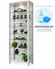 AGIONDA Standvitrine mit LED-Beleuchtung, Glasvitrine mit 2 Produktbild-Vorschau 4