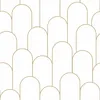 ESTAhome Tapete Art Decó Muster Weiß und Gold 53 cm x 10.05 Produktbild-Vorschau 8