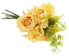 Bouquet de Roses Fleurs Artificielles 6Pcs Belle Densité de Voir les images du produit 6