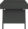 vidaXL Table d'appoint pliante noire 60x40x38 cm Poly rotin Voir les images du produit 4