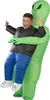 A child wearing an inflatable alien abduction costume. Produktbild-Vorschau