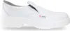 A white slip-on shoe is shown against a white background. Produktbild-Vorschau