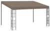 vidaXL Nástenný pavilón 4x3 m Taupe Fabric Náhľad obrázku produktu 5