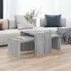 sada konferenčných stolíkov vidaXL Grey Sonoma 100x48x40 cm Náhľad obrázku produktu 2