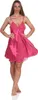 Damen kurzes Satin Negligé Nachtkleid Reizwäsche mit Produktbild-Vorschau 1