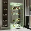 Skleněná vitrína s osvětlením, skleněná vitrína v bílé Náhled obrázku produktu 6