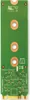 A green circuit board with gold connectors on a white background. Podgląd zdjęcia produktu