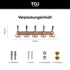 TOJ Living Nástenný vešiak na kabáty - 45 cm - 15 háčikov - Náhľad obrázku produktu 4