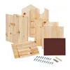 Relaxdays Eulen Nistkasten, Bausatz, Holz, Einflugloch H x Produktbild-Vorschau 6
