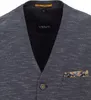VENTI Herren Weste City V-Ausschnitt Casual Blau meliert 52 Produktbild-Vorschau 3