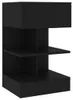 vidaXL Noční stolky 2 ks černé 40x35x65 cm Náhled obrázku produktu 4