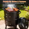 Izrielar 3 in 1 Smoker Räuchertonne  Ø 40 cm Räucherofen Produktbild-Vorschau 10