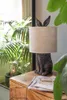 Clayre & Eef Tischlampe Kaninchen Ø 20x45 cm Braun Beige Produktbild-Vorschau 3